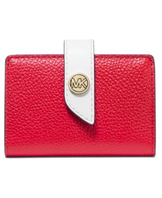 Mk charm small tab card case new arrivals