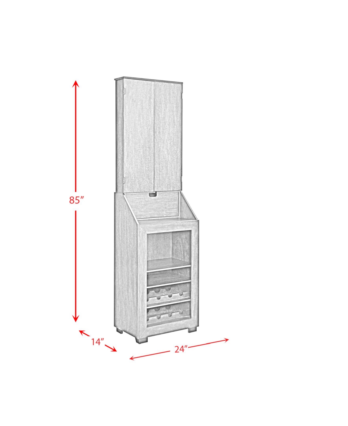 Picket House Furnishings Tyson Dartboard Cabinet