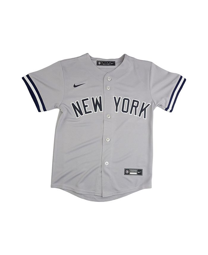 Big Boy New York Black Yankees Replica Mens Baseball Jersey [Grey