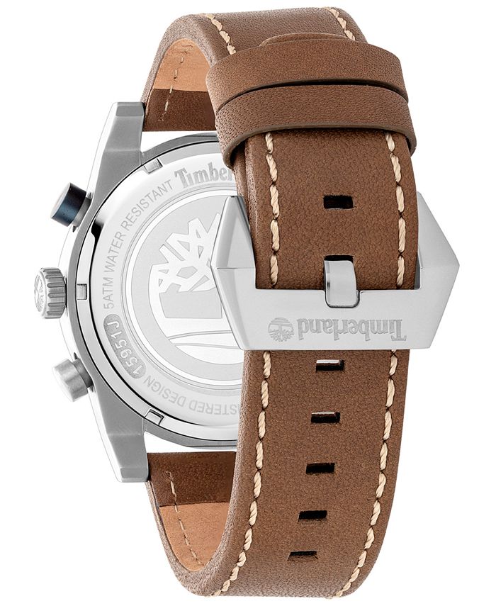 Timberland Brown Leather Dress Watch