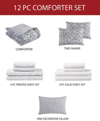 Maxson 12-Pc. Reversible Comforter Sets