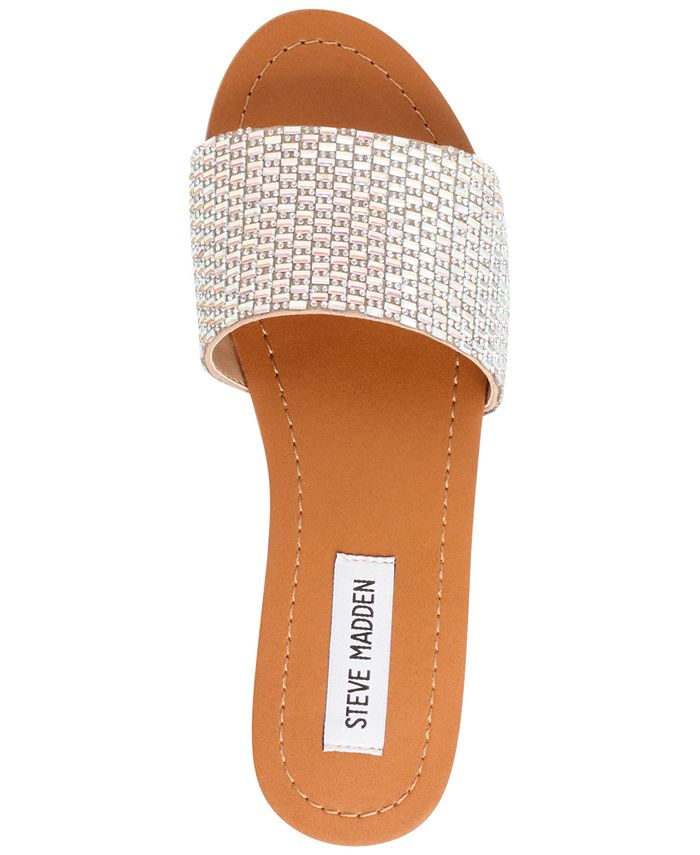 steve madden flat sandals rhinestones