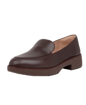 image of FitFlop Women-s Talia Leather Loafers Women-s Shoes