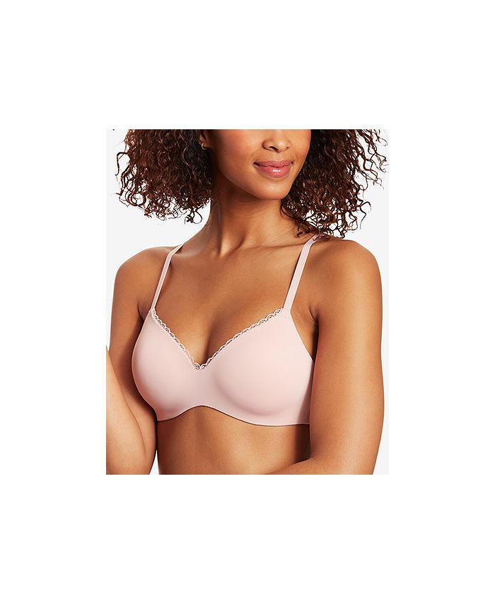Maidenform Pure Comfort® Embellished T-Shirt Wireless Bra With Lift DM7681  - Macy's
