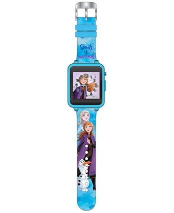 Accutime - Kid's Frozen 2 Blue Silicone Strap Touchscreen Smart Watch 46x41mm