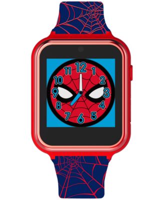 Kid's Spiderman Black Silicone Strap Smart Watch 46x41mm
