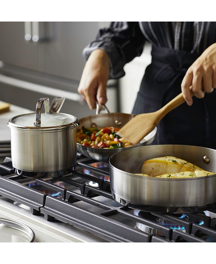 KitchenAid 3Ply Base Stainless Steel 11 Piece Cookware Induction Pots