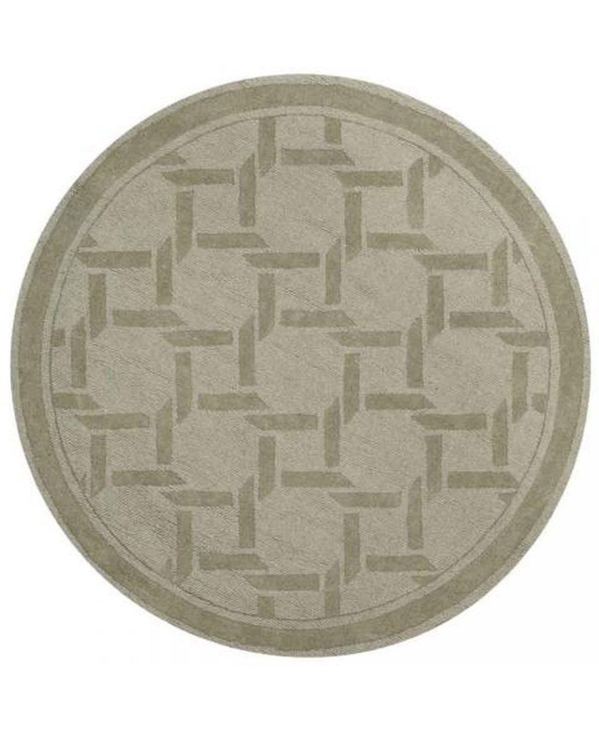 Martha Stewart Collection Resort Weave MSR4549D Sage 8' x 8' Round Area Rug - Sage