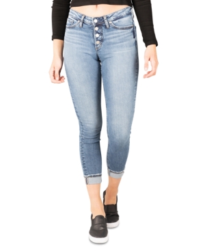 image of Silver Jeans Co. Most Wanted Mid-Rise Skinny Jeans