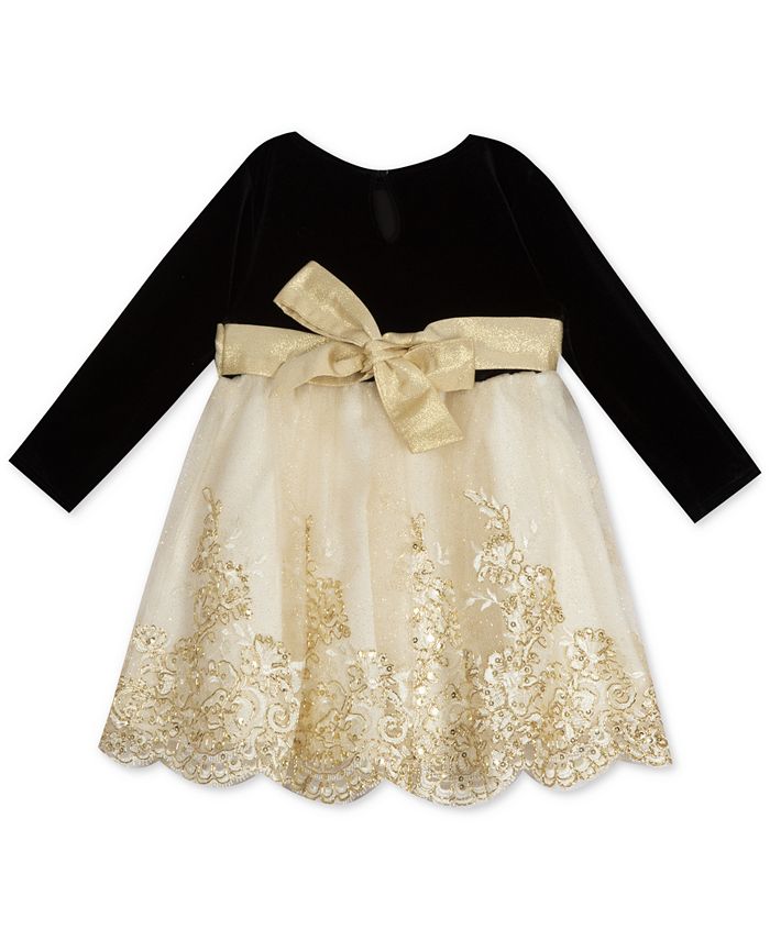 Rare Editions Baby Girls Velvet Dress Macy's