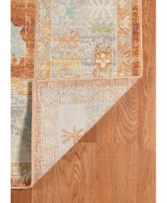Bohemian BHM-4 Orange 7'9" x 9'9" Outdoor Area Rug