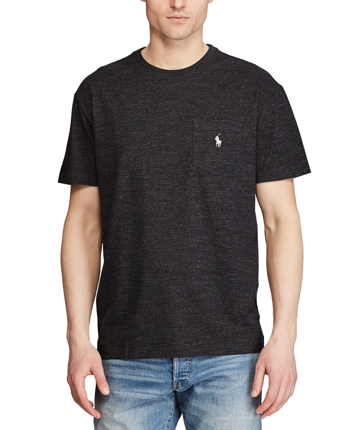 Polo Ralph Lauren Custom Slim Fit Interlock T-shirt In Black