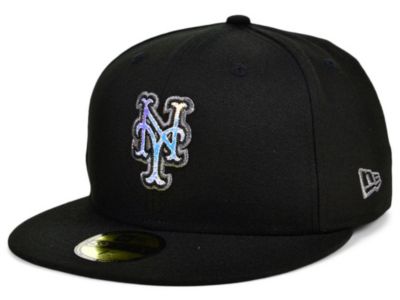 black mets hat