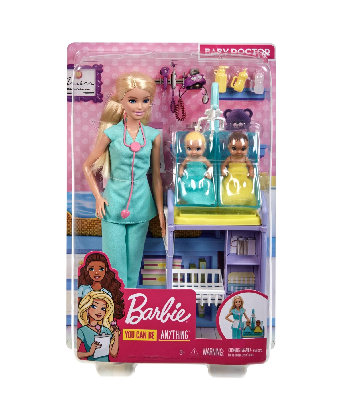 Shop Barbie You Can Be Anything Baby Doctor Blonde Doll And Playset In Multi
