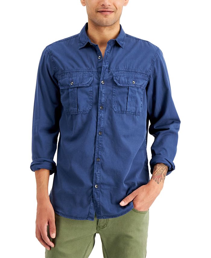 INC International Concepts Men's Denim Shirt, Created for Macy's Macy's