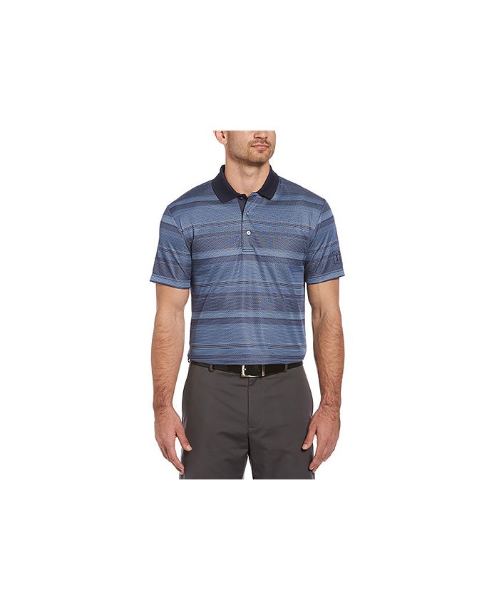 PGA TOUR Men's Faded Stripe Jacquard Polo Shirt Macy's