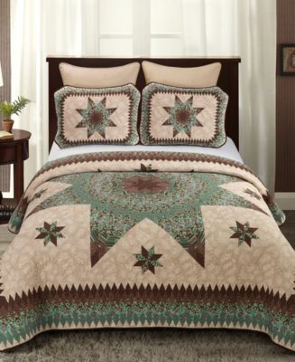 American Heritage Textiles Sea Breeze Star Quilt 2 Piece Set, Twin - Macy's