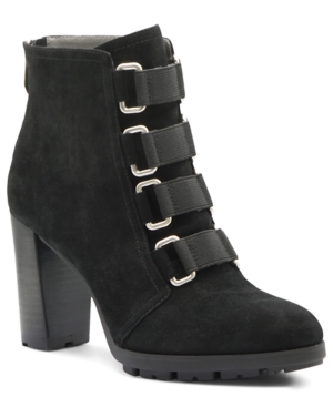 image of Adrienne Vittadini Women-s Theresa Suede Booties Women-s Shoes