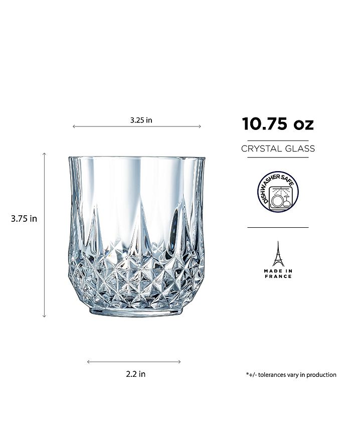 Longchamp Cristal D’Arques Double Old Fashioned Glasses 10.75 oz 4
