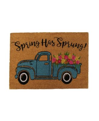 Elrene Spring Has Sprung Farm Truck Coir Doormat - Macy's