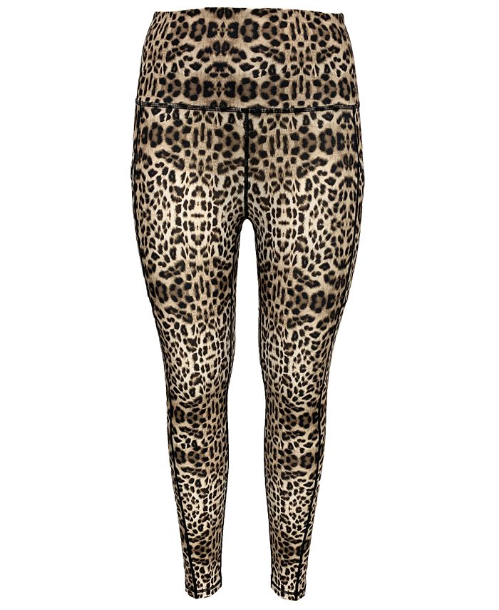 Ideology Leopard-Print Cropped Leggings, Created for Macy's - Macy's