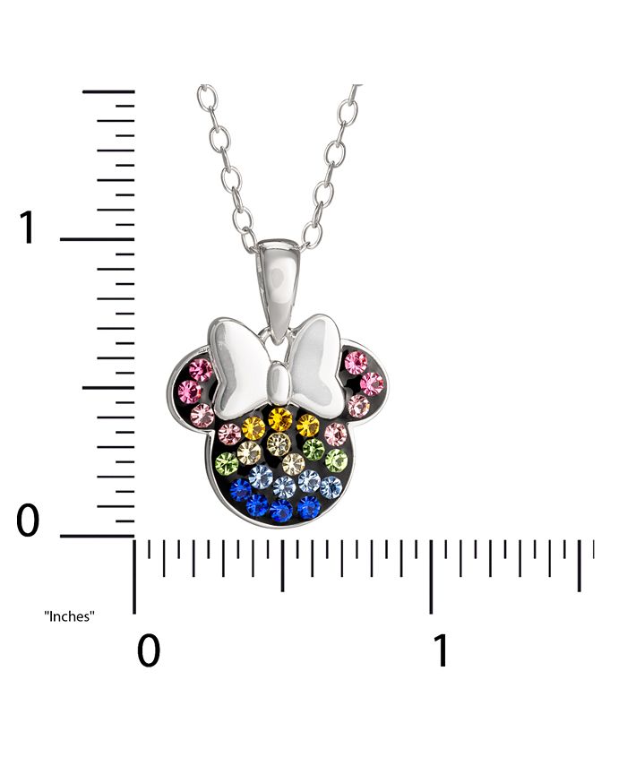 Minnie  MOUSE 18 INCH  NECKLACE STRONG SILVER PLATED  GIFT BOX BIRTHDAY PARTY 