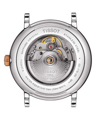 Men's Swiss Automatic Carson Premium Powermatic 80 Two-Tone Stainless Steel Bracelet Watch 40mm