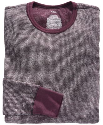Alfani Men's Purple Thermal Shirt 