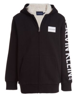 Big Boys Institution Sherpa Lined Full Zip Sweatshirt