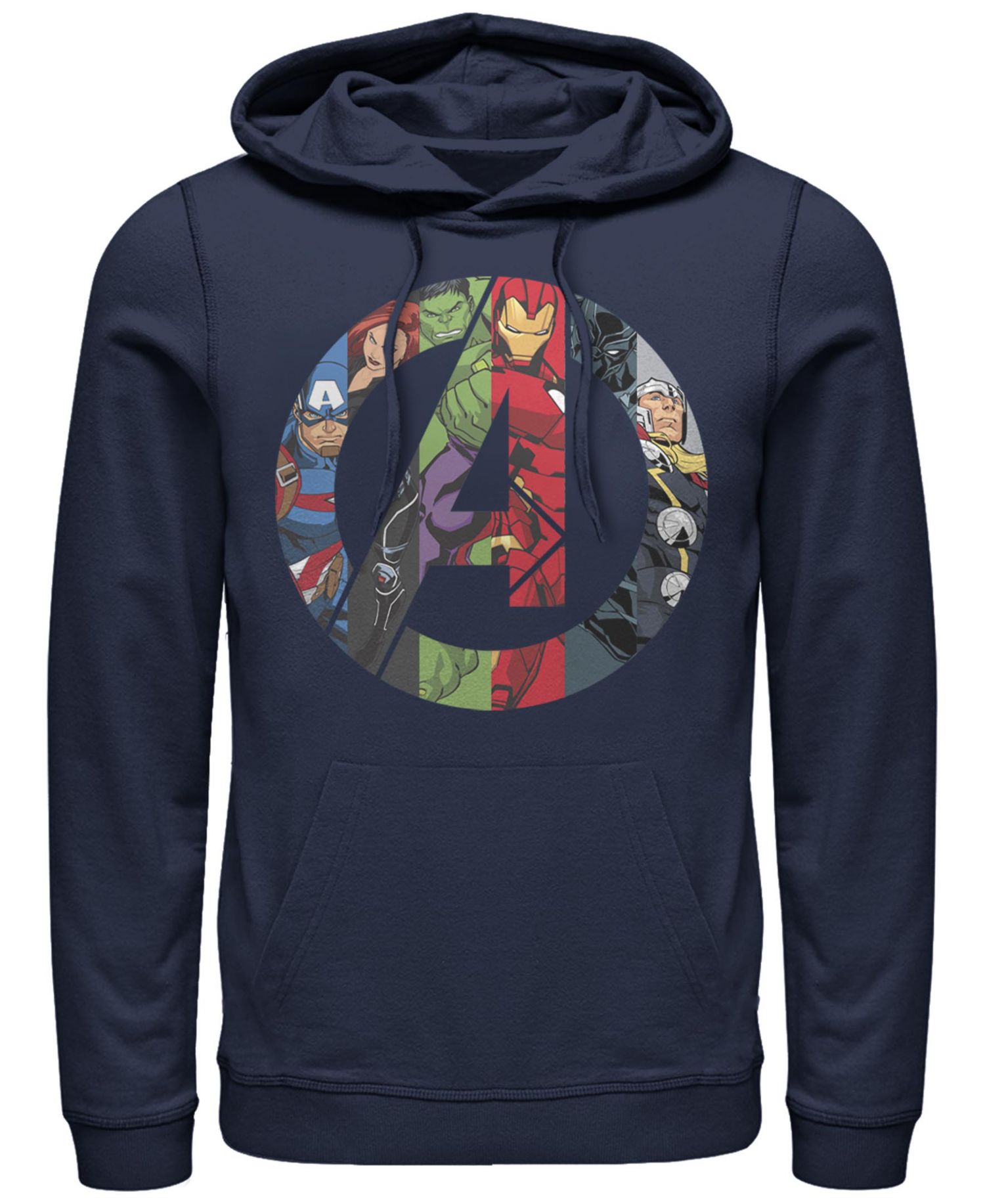 Men's Marvel Avengers Heroes Icon Fleece Pullover Hoodie