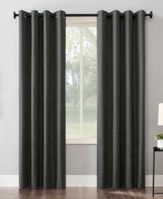 Sun Zero - Kline Burlap Weave 52" x 96" Thermal Blackout Curtain Panel
