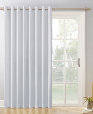 Sun Zero Preston 100" X 84" Grommet Top Blackout Patio Curtain Panel In White
