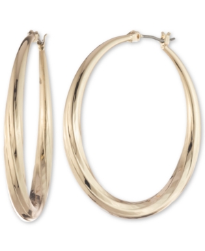 image of Anne Klein Gold-Tone Medium Hoop Earrings, 1.2
