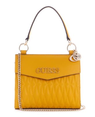 guess brinkley mini top handle bag