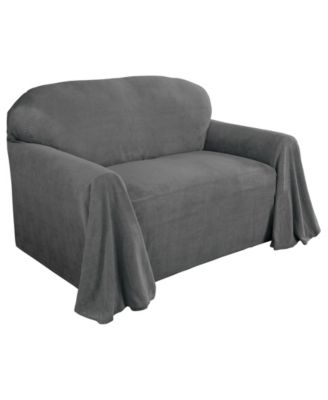 P/Kaufmann Home - Coral Fleece Throw Loveseat Slipcover