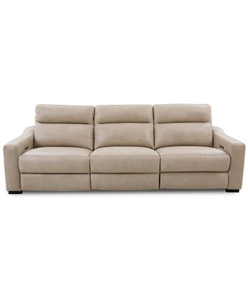 Furniture - Gabrine 3-Pc. Leather Sofa with 2 Power Recliners