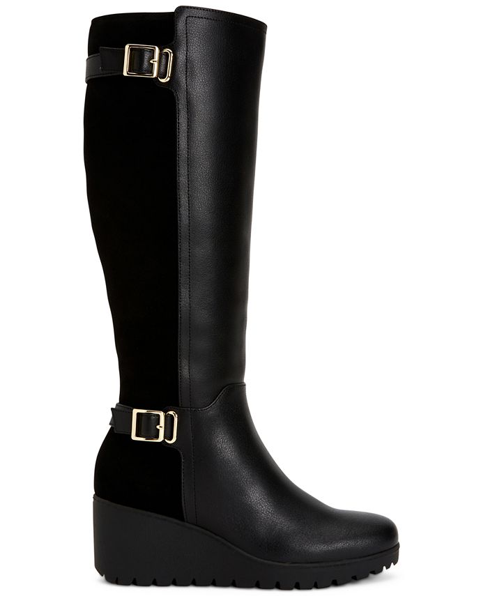 Giani Bernini Sannaa Wedge Boots, Created for Macy's & Reviews - Boots ...