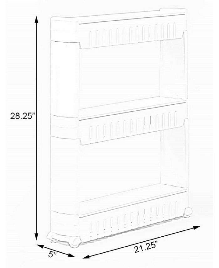Basicwise Vintiquewise Plastic Storage Organizer Macy's