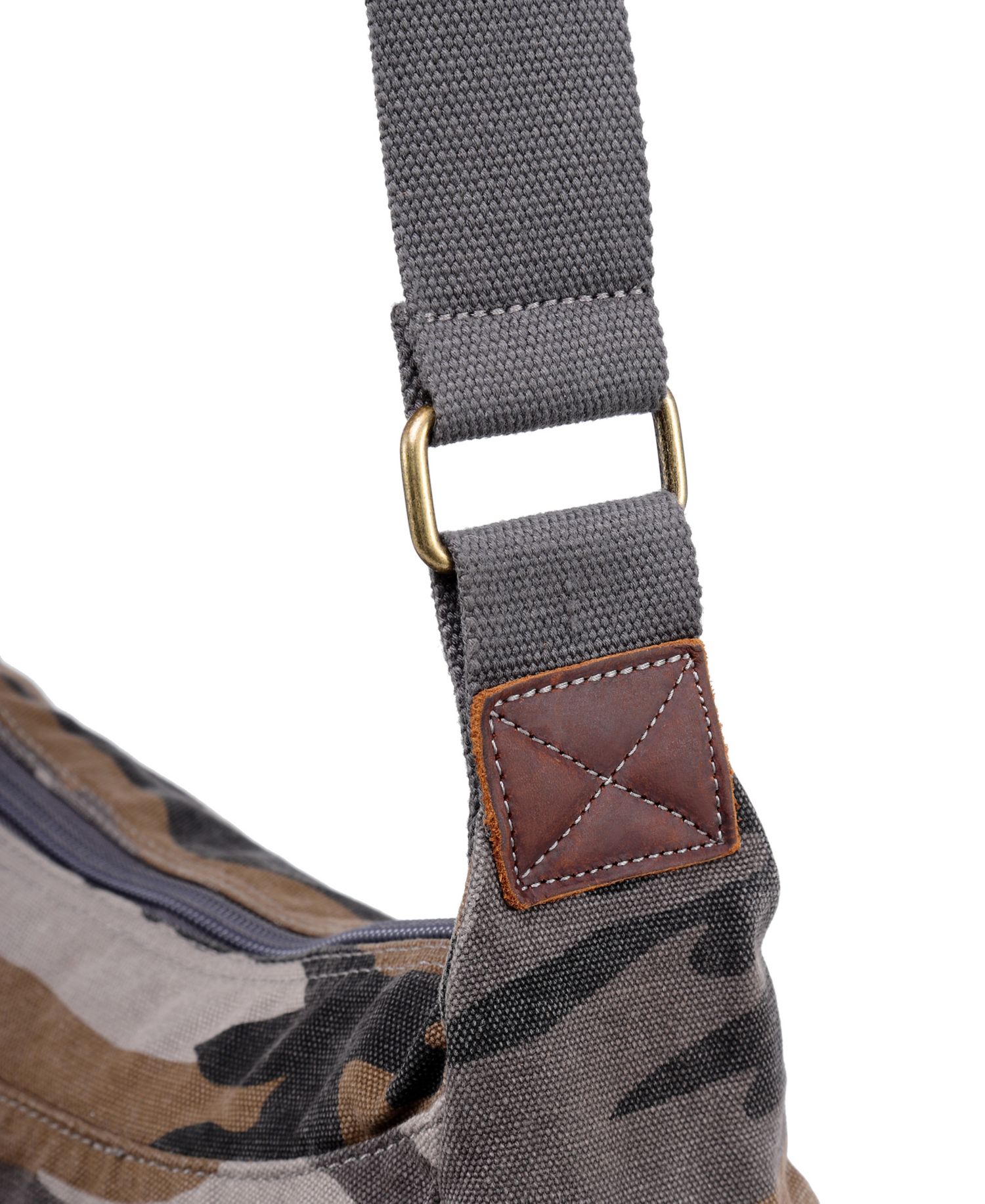 Camo Canvas Messenger Bag