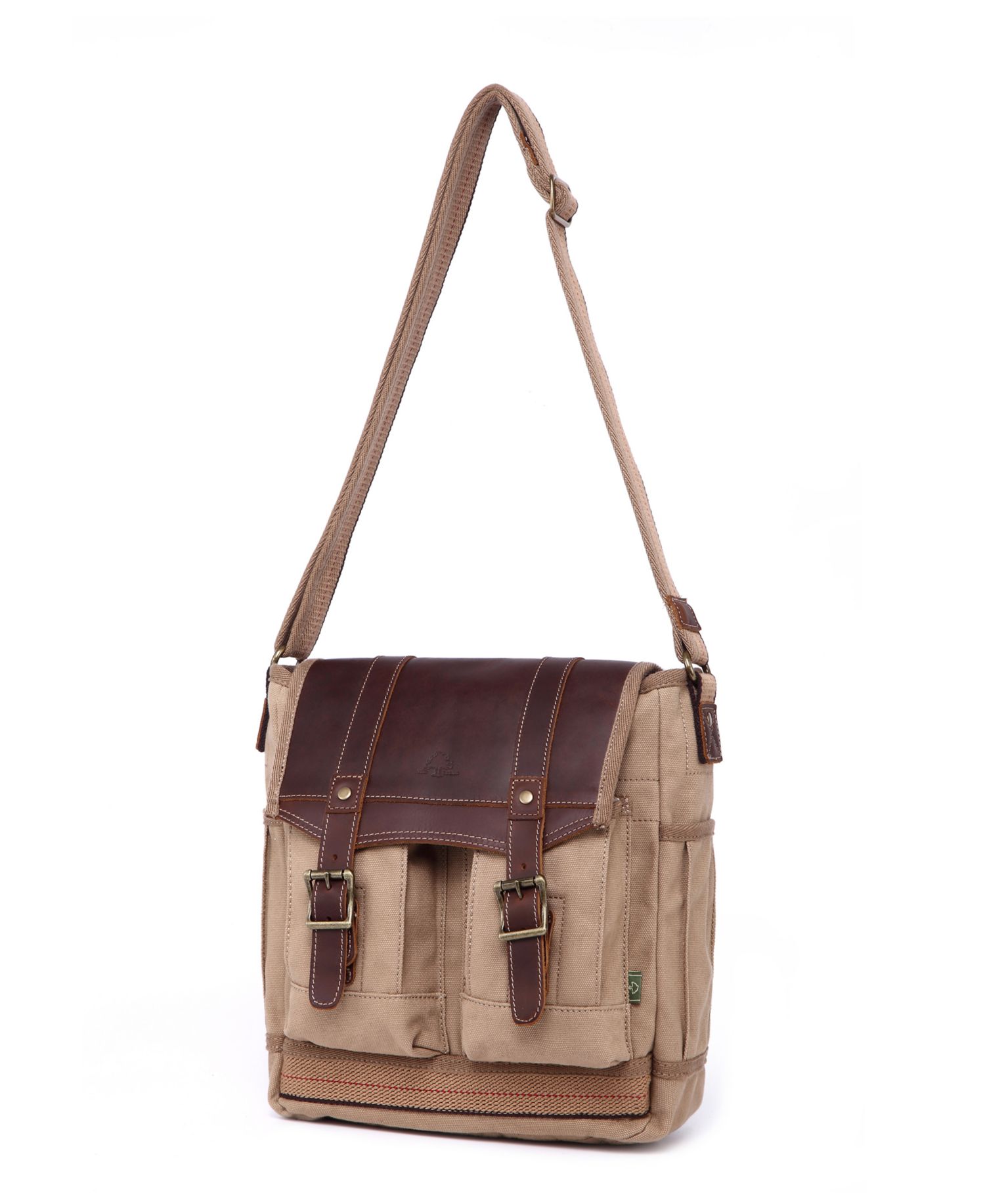Turtle Ridge 4-Pocket Canvas Crossbody Bag