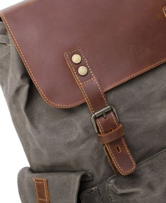 Stone Creek Waxed Canvas Backpack Handbag