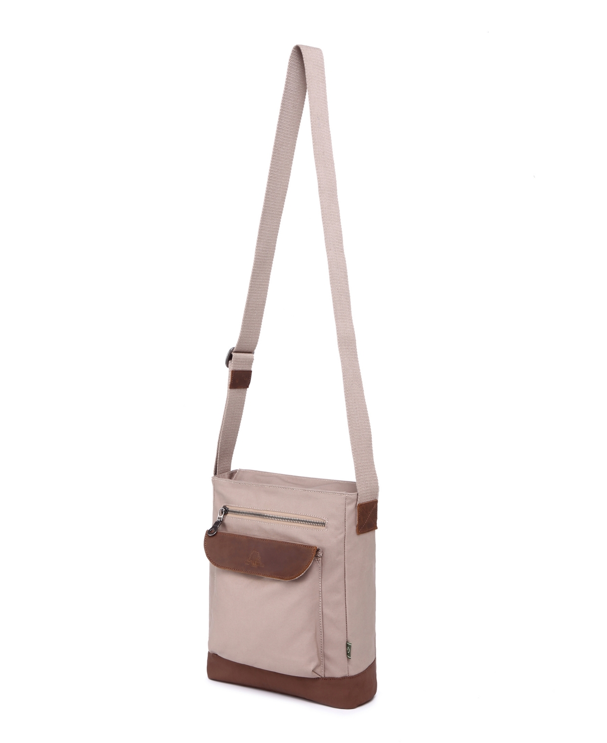 Tsd Brand Urban Light Canvas Crossbody Handbag In Beige
