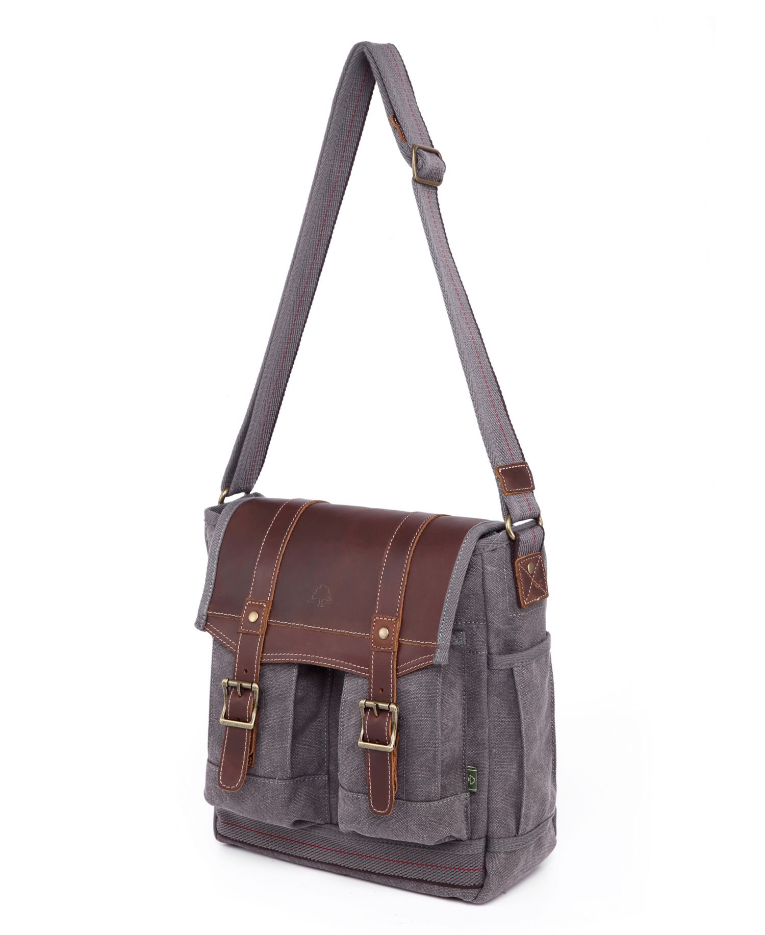 Turtle Ridge 4-Pocket Canvas Crossbody Bag