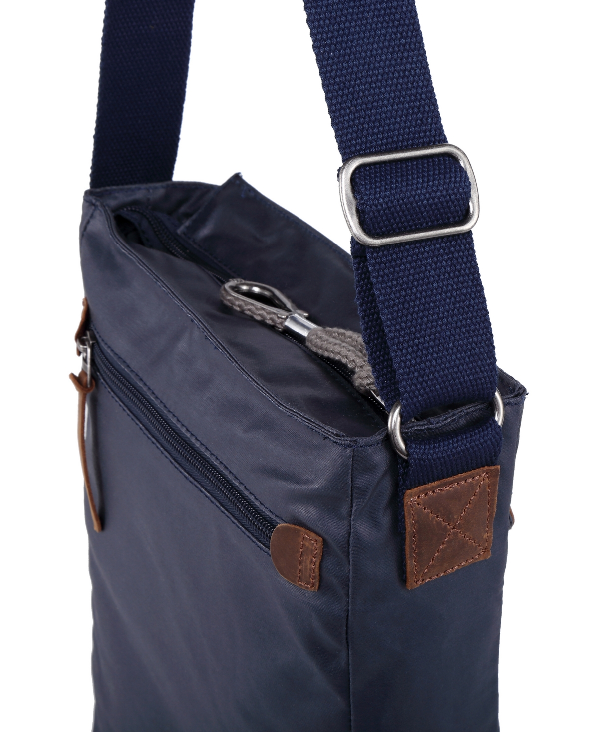 Tsd Brand Urban Light Canvas Crossbody Handbag In Navy
