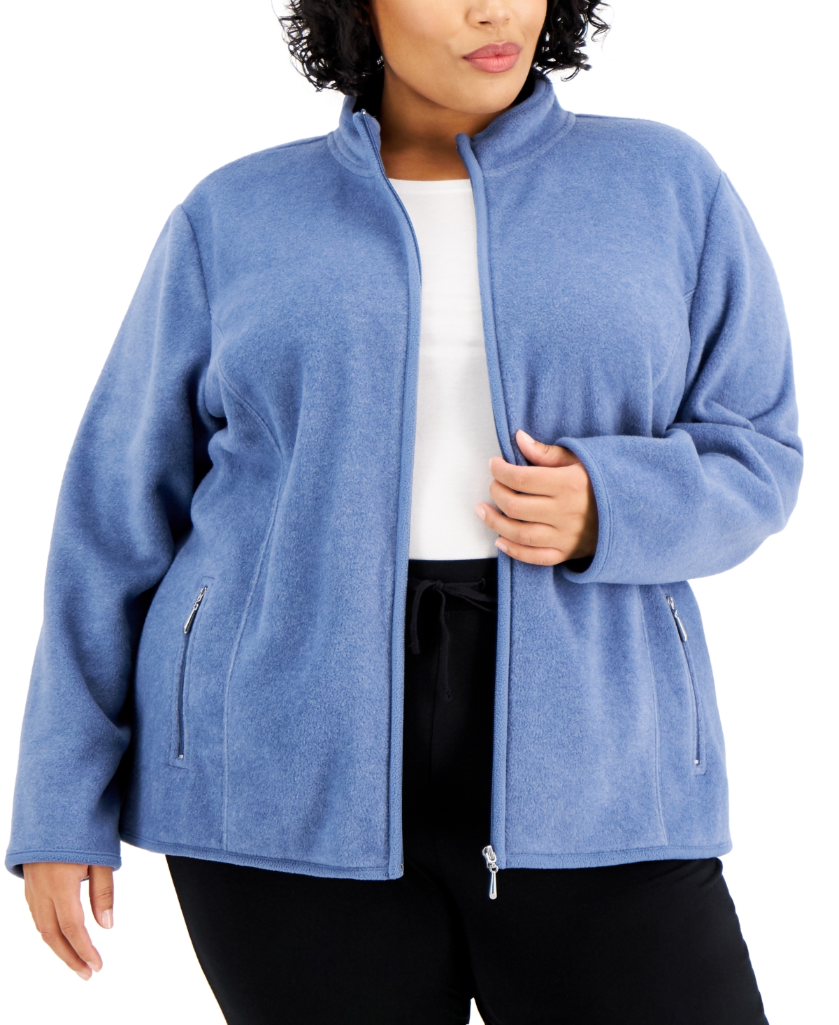 Karen Scott Plus Size Zeroproof Jacket Created for Macy s Smart Closet