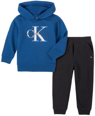 Calvin Klein - Baby Boys Hooded Fleece Pant Set