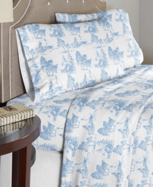 Pointehaven 180 Gsm Cotton 4 Piece Flannel Sheet Set Queen