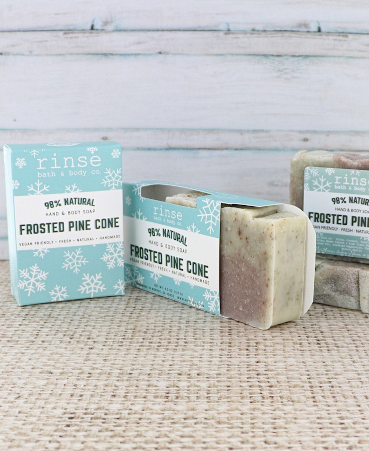 Frosted Pinecone Soap - Blue