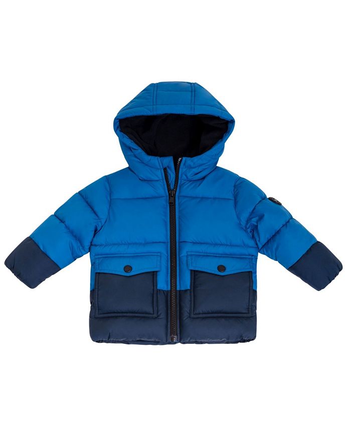 Michael Kors Baby Boys Heavy Weight Color Blocked Puffer Jacket - Macy's