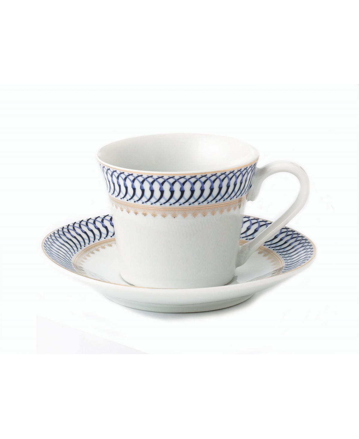 Lorren Home Trends 12 Piece 2oz Espresso Cup and Saucer Set, Service for 6